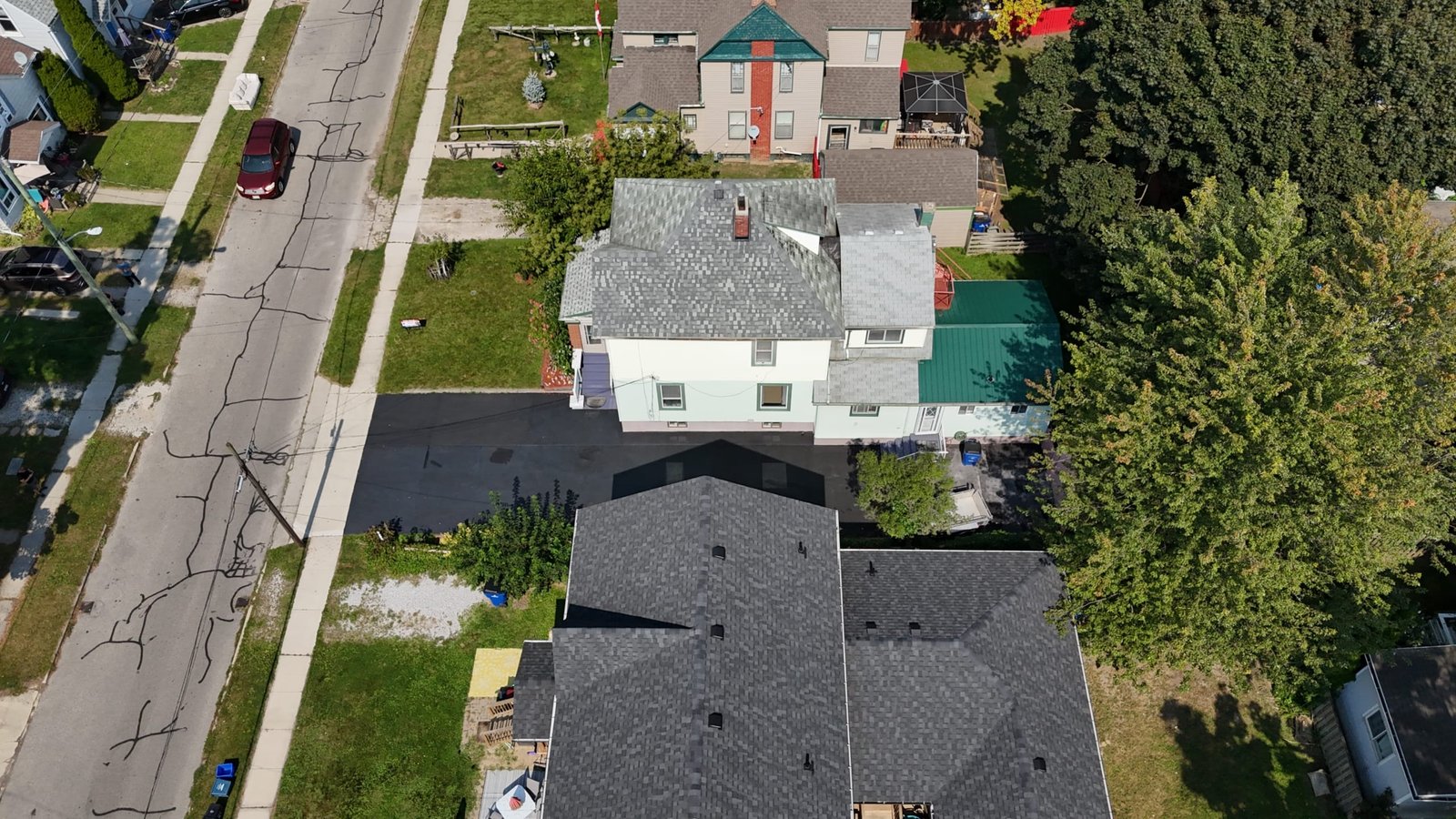 Aerial view of 55 Grant Street Chatham Ontario