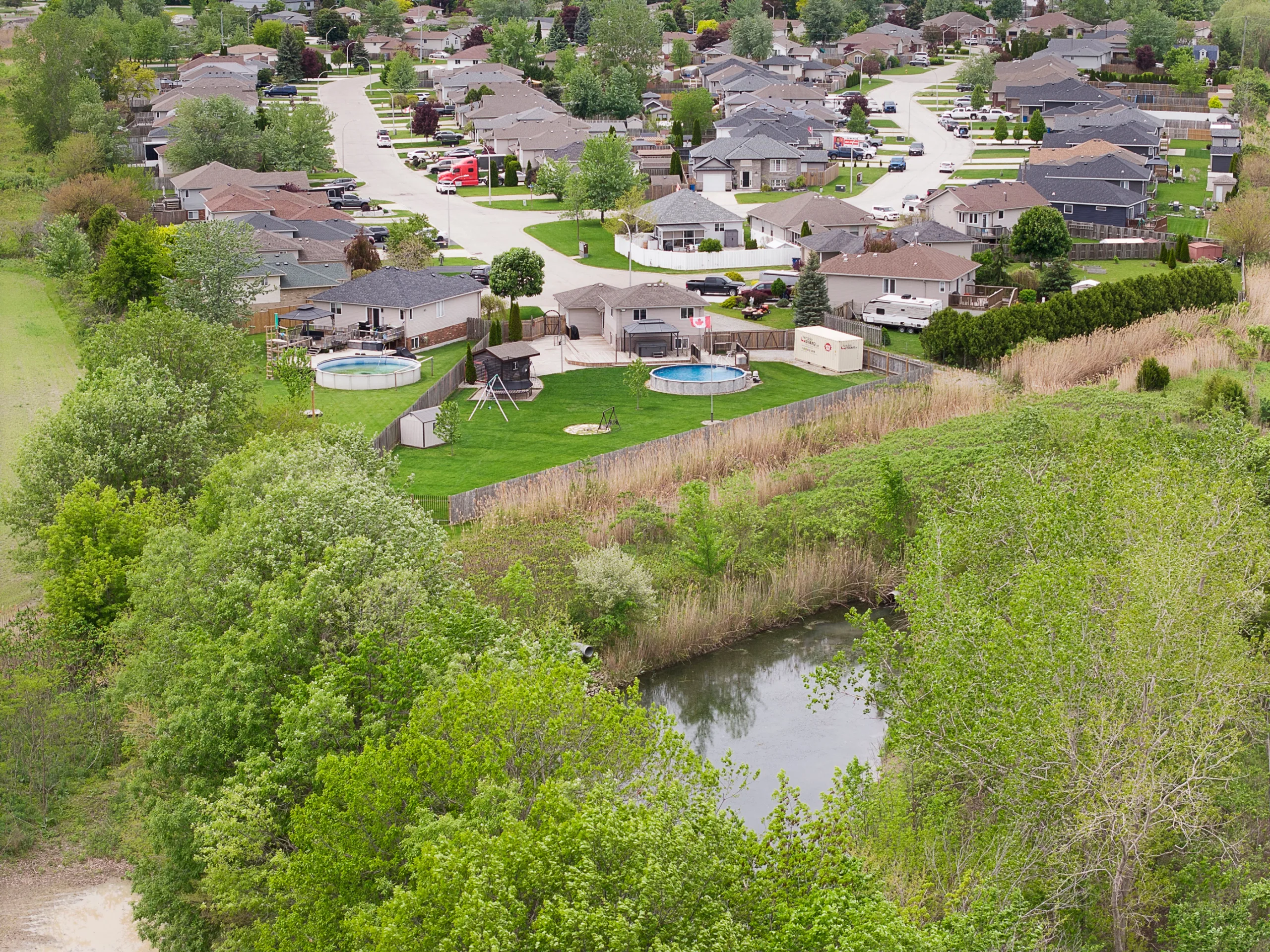 67 Azar Avenue Tilbury Ontario aerial view